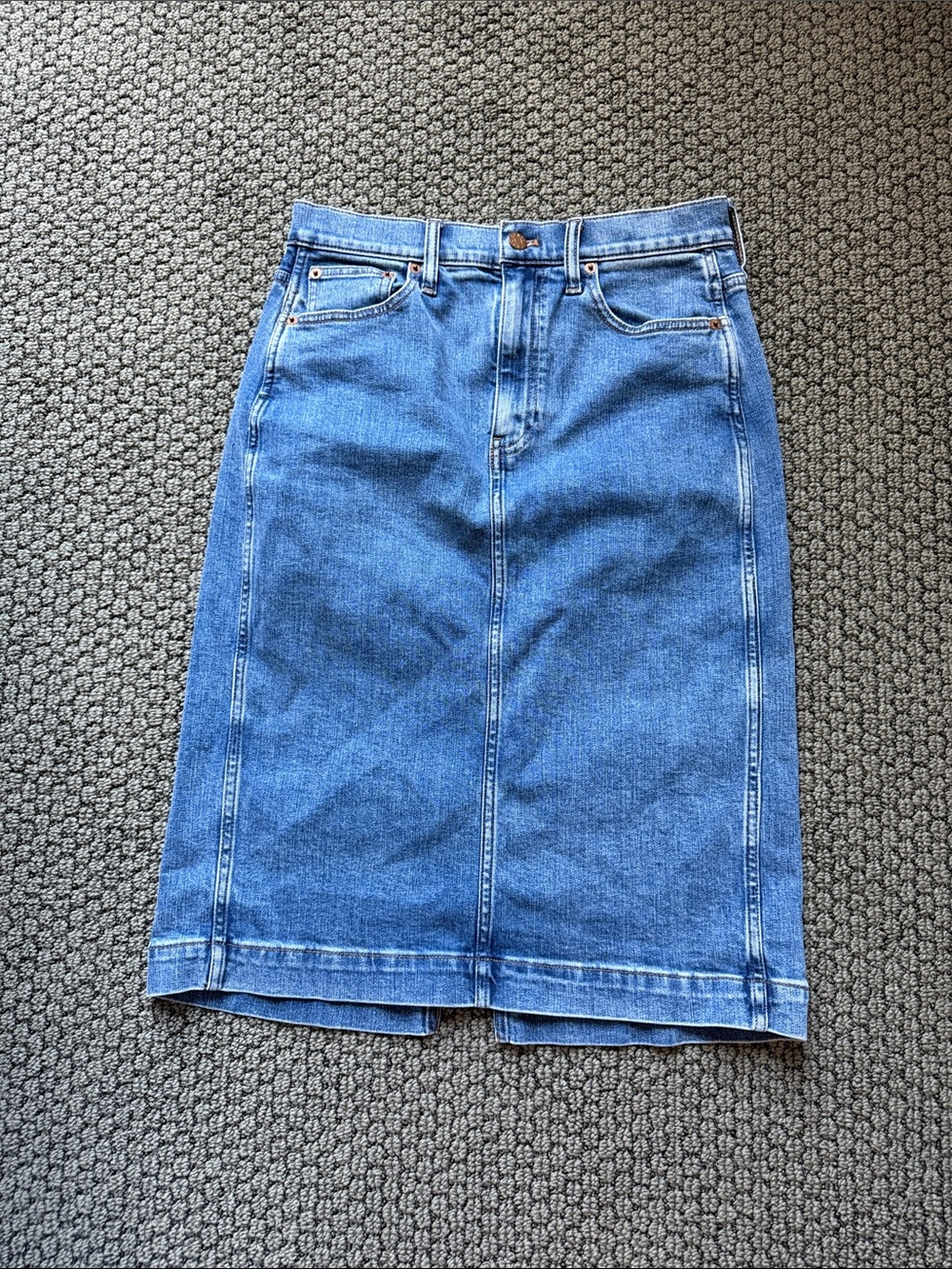 J. Crew Factory Midi Denim Skirt